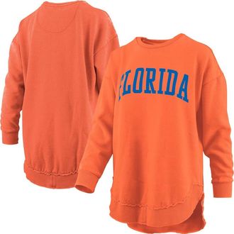 Pressbox Womens Pressbox Orange Florida Gators Melange Poncho Vintage Fleece Long Sleeve Pullover Sweatshirt at Nordstrom, Size X-Large