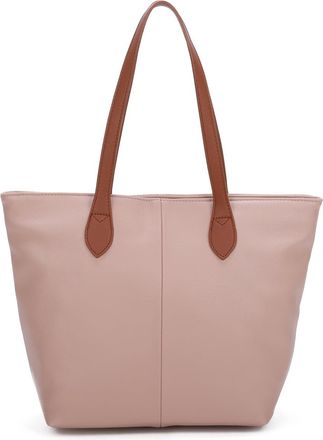 Generic Vegan Leather Tote Bag: Womens Shoulder Bag with Adjustable Straps Satchel Uni Bag (Pink)