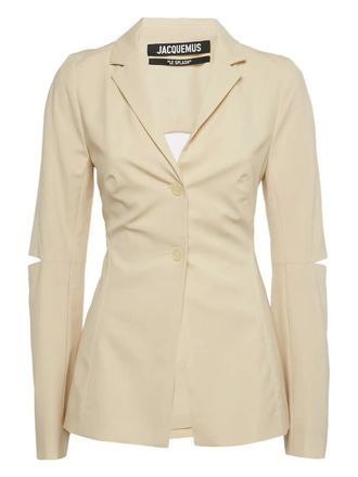 Jacquemus Le Splash cut-out blazer - Neutrals