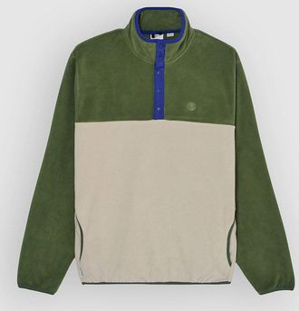 Element Abenaki Polar Half-Zip Felpa in Pile verde