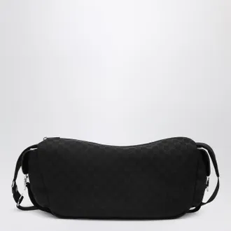 Gucci Large black crossbody bag in GG fabric