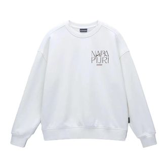Napapijri Rhin Sweatshirt - Dames - Sweatshirts - Wit - M - Katoen - Hoodies & sweatvesten