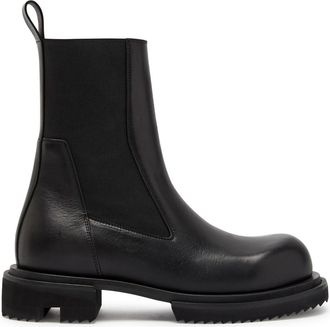 Rick Owens Beatle Gabe Leather Ankle Boots - Black - 38 (IT38 / UK5)