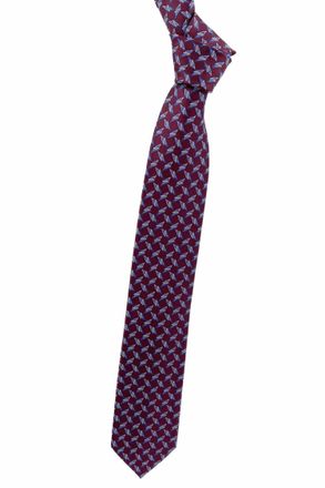 Robert Talbott Mens Geometric Best Of Class Woven Silk Tie In Burgundy And Blue Neat
