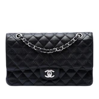 Chanel Pre-owned Classic Double Flap Shoulder Bag - Dames - Pre-owned - Zwart - Maat: ONE Size Leer