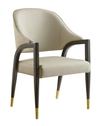 Manhattan Comfort Collette Wood Upholstered Armchair