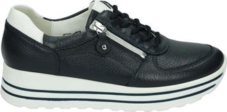 Waldl&auml;ufer H-Lana Sneaker - Dames - Sneakers - Blauw - 37 EU - Leer - Schoenen