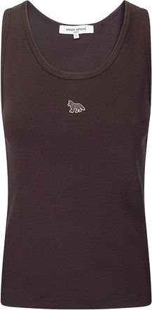 Maison Kitsun&eacute; Baby Fox Ribbed Tank Top