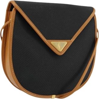Saint Laurent Pre-owned Cross Body Bags, female, Black, Size: ONE SIZE Pre-owned Vintage Shoulder Bag