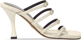 Proenza Schouler Square strappy 90mm sandals - women - Calf Leather/Lambskin/Lambskin - 40 - Neutrals