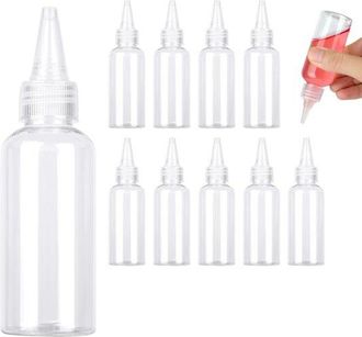 OEM Botellas De Pl&aacute;stico Transparente Con Boquilla Pulverizadora, 12 Unidades, 60 Ml, Reutilizables, Para Dispensar Salsas, Aceites
