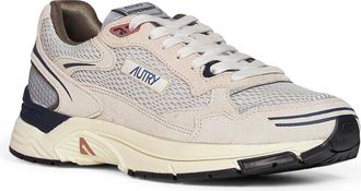 Autry Mens Sneakers Hyperway Beige Suede Polyester Trainers