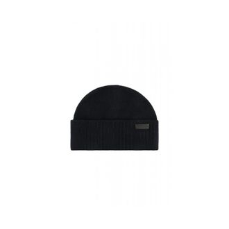 Emporio Armani Accessoires, unisex, Blauw, L, Gebreide Beanie