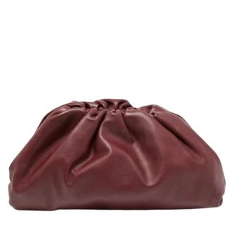 Bottega Veneta Pre-owned Teen Pouch Clutch - Dames - Pre-owned - Rood - Maat: ONE Size Leer