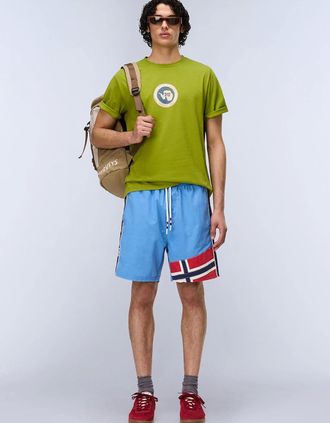 Napapijri Mens Napapijri Phos Short Sleeve T-Shirt - Green - Size: 44