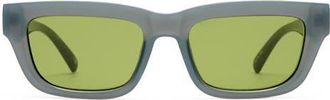 Le Specs Le Castle 54mm D-Frame Sunglasses in Shadow /Moss Mono at Nordstrom