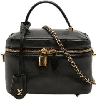 Louis Vuitton Pre-owned Vanity Bag - Dames - Vintage Mini Tas - Zwart - ONE Size - Leer - Vintage