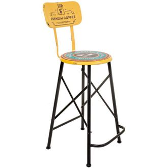 Wanderlust Deco Wanderlust Deco - Taburete De Metal Amarillo 46x100x40 Cm