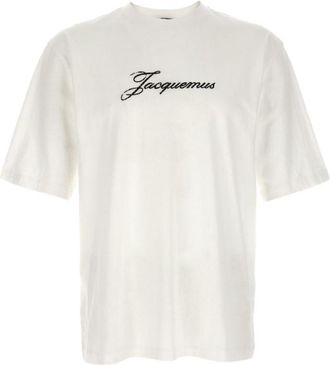 Jacquemus White Logo Crew Neck T-Shirt