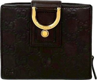 Gucci Brown Leather Wallet (Bi-Fold) (Pre-Owned)