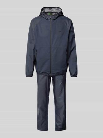 HUGO BOSS Trainingsanzug mit Label-Print in Dunkelblau, Gr&ouml;&szlig;e M