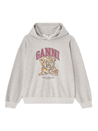 Ganni Margot Kitty Organic Cotton Hoodie