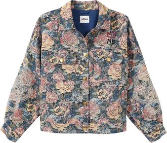 Me369 Light Jackets, female, Multicolor, Size: S 225L50365 Jacquard Jacket