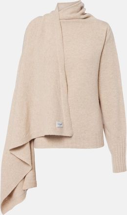 The Attico Scarf-detail virgin wool sweater