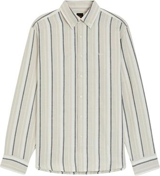 HUGO BOSS Orange-Herenhemd - Heren - Casual Overhemden - Beige - L - Overhemden