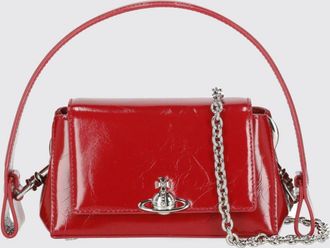 Vivienne Westwood Mini borsa Hazel in pelle verniciata con logo Orb metallico