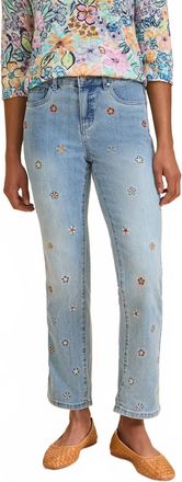 FDJ Christina Straight Ankle Denim Jeans In Medium Blue