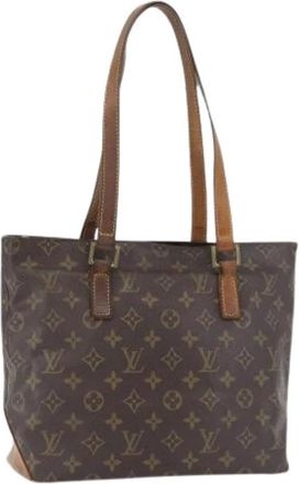 Louis Vuitton Pre-owned Monogram Tote Bag - Dames - Vintage Shopper - Bruin - ONE Size - Leer - Vintage