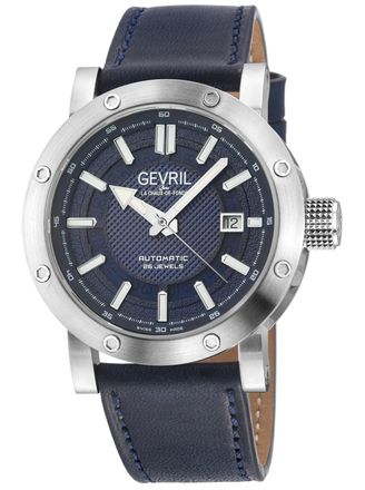 Gevril Group 43701 Mens Flat Iron Swiss Made Automatic, ETA2824 Watch - Brown - One Size