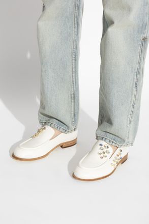 AGL New College Precious Loafers, Womens, White