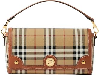 Burberry Mini Bowlingtas - Dames - Handtassen - Beige - ONE Size - Katoen - Tassen