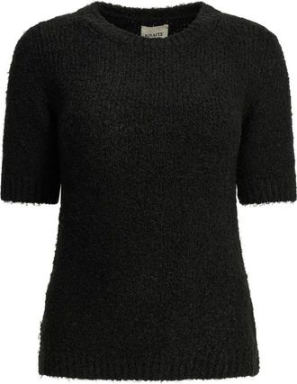 Khaite Jersey de punto texturizado de manga corta - Knitwear - Mujer - Negro - L