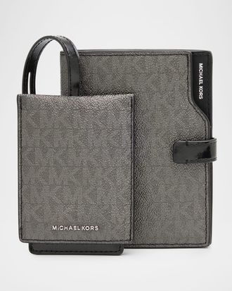 Michael Kors Jet Set Luggage Tag & Passport Wallet Set