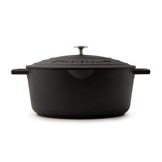 MasterClass Oval Cast Aluminium Non-stick Casserole Dish With Straining Lid, Hob To Oven, 30 Cm, 6l