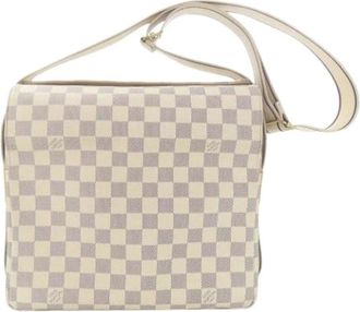 Louis Vuitton Pre-owned Cross Body Bags, female, Beige, Size: ONE SIZE Pre-owned Damier Azur Shoulder Bag