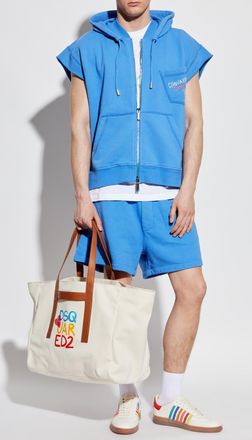 Dsquared2 Sleeveless Sweatshirt Capsule Summer Lovers, Mens, Blue