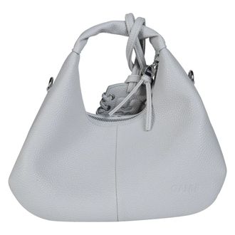 Ganni Hobo Mini Grained - Bags - Mujer - Gris - ONE SIZE