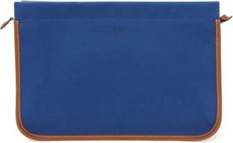 Herm&egrave;s Pre-owned Fabric clutches - Dames - Vintage Clutch - Blauw - ONE Size - Vintage