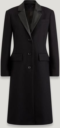 Belstaff Belstaff Ore Coat Womens Wool Cashmere Blend Black Size UK 16