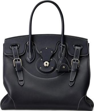 Ralph Lauren Collection Borsa tote Soft Ricky 33 con fibbia - Nero