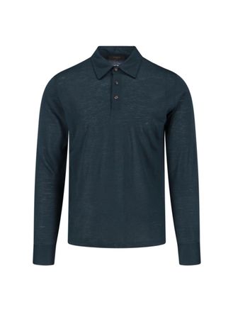 Zanone Virgin Wool Polo - Green