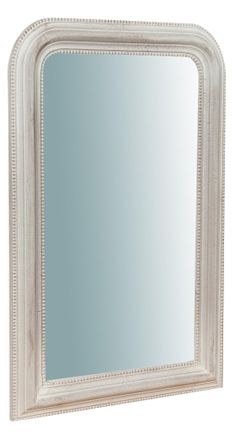 Biscottini International Biscottini - Espejo De Pared Espejo De Madera Blanco 43x69x4 Cm Made In Italy Espejo Decorativo Colgante Espejo Largo Vertical Horizontal