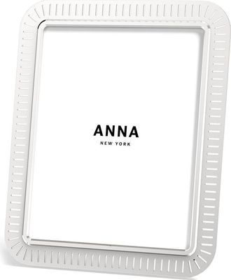 ANNA new york Striations 8 x 10-Inch Picture Frame in Silver at Nordstrom, Size 8X10