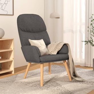 vidaXL Sill&oacute;n De Relax De Tela Gris Oscuro Vidaxl