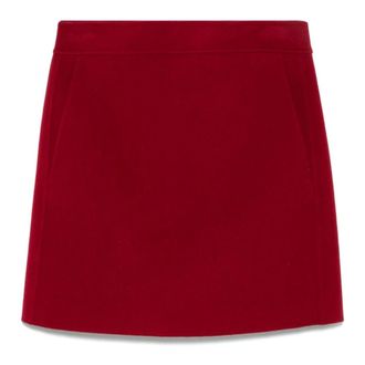 Max Mara Short Skirts, female, Red, S, Aida Mini Skirt
