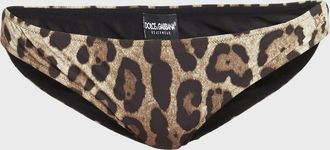 Dolce & Gabbana Leopard-Print Bikini Bottoms